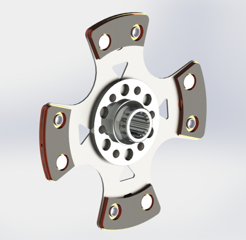 Racing Sintered Pad Rigid Clutch Plates Diameter 230mm (Alfa Romeo) 