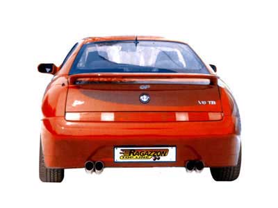 Ragazzon Stainless Steel Sports Pipe Duplex without Silencer DTM 2x70mm Tail Pipes (Alfa GTV/Spider 2.0 V6 TB) 
