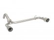 Ragazzon Stainless Steel Sports Pipe without Silencer and 102mm Sports Line Tail Pipes Abarth 500/595/695 1.4 T-Jet