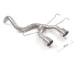 Ragazzon Stainless Steel Sports Exhaust without Silencer and Central 102mm Sport Line Tail Pipes Abarth 500/595/695 1.4 T-Jet