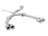 Ragazzon Stainless Steel Sports Pipe without Silencer Round 2x70mm Tail Pipes Alfa GTV/Spider