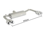 Ragazzon Stainless Steel Sports Exhaust with 2x80mm Tail Pipes Alfa Romeo Giulietta
