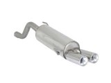 Ragazzon Stainless Steel Sports Exhaust with Round 2x80mm Staggered Tail Pipe (Alfa Mito 1.3 JTDm)