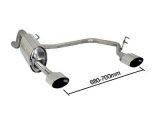 Ragazzon Stainless Steel Sports Exhaust with Oval 135x90mm Tail Pipes Alfa Mito