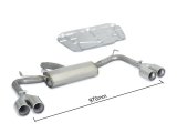 Ragazzon Stainless Steel Sports Exhaust with 2x80mm Round Tail Pipes Alfa Romeo Giulietta