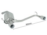 Ragazzon Stainless Steel Sports Exhaust with Round 102mm Tail Pipes Alfa GT 3.2 V6 24V
