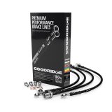 Goodridge Braided Brake Line Kit with Stainless Steel Fittings Abarth 500/595/695