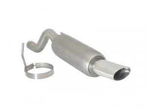 Ragazzon H2 Flow Line Stainless Steel Sports Exhaust with Oval 110x65 mm Tail Pipe Alfa Mito