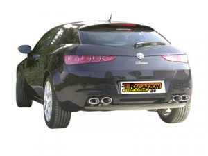 Ragazzon Stainless Steel Sports Exhaust with Oval 115x70mm Tail Pipes Alfa Brera