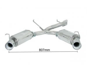 Ragazzon Stainless Steel Sports Exhaust with Round 102mm Tail Pipes Alfa GTV/Spider