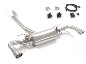 Ragazzon Stainless Sports Exhaust 90mm Tail Pipes and Electric Variable Sound Valves with Remote Control Alfa Giulia
