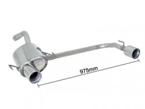 Ragazzon Stainless Steel Sports Exhaust Duplex with Round 102mm Tail Pipes Alfa 147