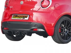 Ragazzon Stainless Steel Sports Exhaust with 2x90mm Sport Line Tail Pipes Alfa Mito