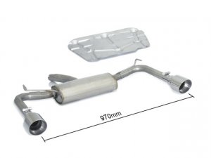 Ragazzon Stainless Steel Sports Exhaust with 102mm Sport Line Tail Pipes Alfa Romeo Giulietta