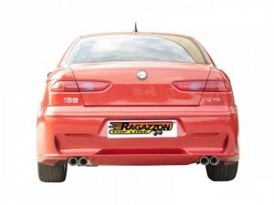 Ragazzon Stainless Steel Sports Exhaust with 2x70mm Sport Line Tail Pipes Alfa 156 3.2 V6 GTA