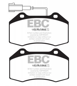 EBC Ultimax Replacement Pads Complete Front Set Abarth Grande Punto
