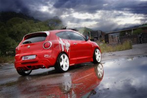 KW Coil-Over Suspension Kit Variant 2 inox-line Alfa Mito Cloverleaf 170 HP with Dynamic Suspension