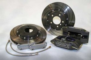 Tarox Brake Upgrade Kit Front with 6 Piston Calipers and 305x28mm 2-piece Discs Abarth 500/595/695 Series