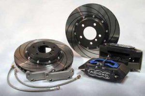 Tarox Brake Conversion Kit Front with 8 Pot Calipers and 340x26mm 2-Piece Billet Discs Alfa 147/156/GT