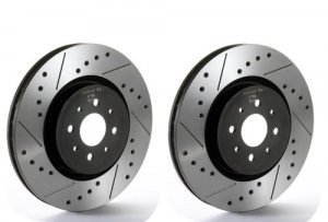 Tarox Drilled and Slotted SJ Performance Front Discs 305x28mm (Pair) Alfa 147 GTA/156 GTA/GTV/Spider V6