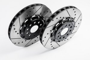 Tarox Drilled and Slotted SJ Performance 2-Piece Front Discs 330mm (Pair) Ferrari 550/Maserati Coupé