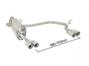 Ragazzon Stainless Steel Sports Exhaust with Sport Line 2x70mm Tail Pipes Alfa Mito